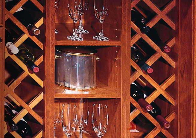 Cross-hatched Wine Rack